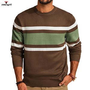 Pull en maille d'hiver pour homme, design personnalisé, collection 2026, nouveau style décontracté, respirant, anti-froissement, logo frontal - Product Image 3