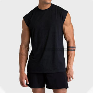 Camisetas sin mangas de verano 2024 para hombre, camisetas sin mangas de punto de Color sólido para Fitness, correr, entrenamiento muscular transpirable de secado rápido - Product Image 1