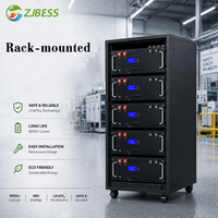 Baterai Lithium Rak Server 10.24kWh 51.2V 200Ah untuk Inverter Surya, Penyimpanan Baterai Rumah, dan Cadangan Daya Off Grid