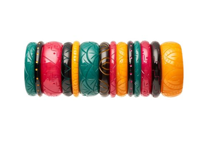 Moda fina Irregular mármol resina brazalete pulseras Francia estilo joyería personalizada alta calidad alto pulido - Product Image 3