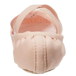 Dernières chaussures de ballet personnalisées en toile pour femmes souples et confortables avec reliure croisée élastique chaussures de danse pliables en cuir à semelle fendue - Product Image 3