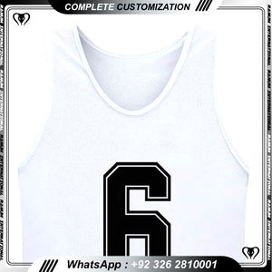 Estampado de Baberos reversibles, chaleco de entrenamiento de fútbol de baloncesto con logotipo personalizado, Baberos de fútbol Pinnie - Product Image 3