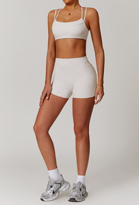 บราและกางเกงขาสั้นสำหรับเล่นโยคะฟิตเนสยิมฟิตเนสวิ่งแบบเซ็กซี่ - Product Image 2