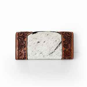 2025 nouveauté Floral sculpté outillage à la main 100% cuir véritable dame Portable élégant Durable plusieurs fentes pour cartes pochette portefeuille - Product Image 2