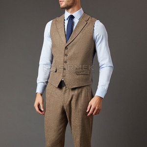 Stylish <b>Men</b> Waistcoats <b>Vests</b> Modern Fashion Formal Party Wedding Sleeveless Outerwear Custom Logo Bulk Supply - Product Image 1