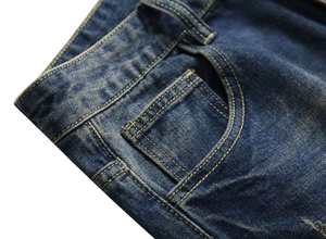 กางเกงขาสั้นผ้ายีนส์ของผู้ชายกางเกงขาสั้นผ้ายีนส์ผ้าแคนวาสโอเวอร์ไซส์ลำลองซักกรดแห้งเร็วแบบกำหนดเองสำหรับฤดูร้อน - Product Image 6