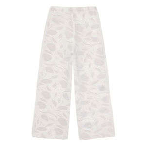 Pantalones Casuales Elegantes de Pierna Ancha, Cintura Media, Lona Transpirable, Secado Rápido, Antiarrugas, para Mujer, Talla Larga, 100% Algodón - Product Image 4