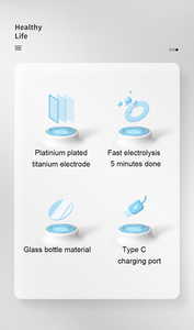 <span class=keywords><strong>2025</strong></span> Bán hàng nóng 320ml Thủy Tinh Xách Tay cơ thể althy Trọng lượng nhẹ Giàu Hydrogen chai nước máy phát điện cho Sportsman du lịch sử dụng - Product Image 5