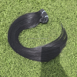 Extensiones de Cabello Humano de Lujo Indonesiano de 26 Pulgadas, Grado 12A, Virgen Remy, Color Natural, Resistentes a la Caída, Suaves y Brillantes, Súper Dobles, Doble Trama - Product Image 1