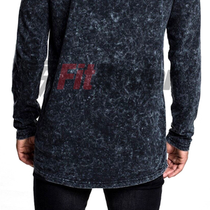 Haute qualité séchage rapide lavé à l'acide sweats à capuche surdimensionnés personnalisé brodé fermeture éclair respirant tissu tricoté hiver manteau à capuche OEM - Product Image 5