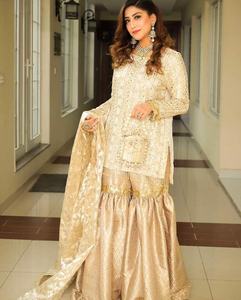 2022 vente chaude pakistanais indien travail manuel brodé Salwar Kameez formel mariage et fête porter costume occasion spéciale robe - Product Image 2