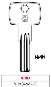 Llave Punzonada de Latón Vi19 (g. Vag 2) Viro - Product Image 1