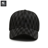 Gorras de béisbol transpirables para hombre, gorras de béisbol transpirables, elegantes, personalizadas, en Color negro, para exteriores