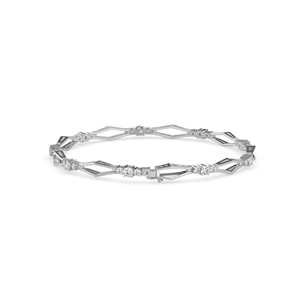 Pulsera DE BODA solitaria de gama alta de lujo para mujer Brazaletes de diamantes de moissanita de corte brillante - Product Image 2