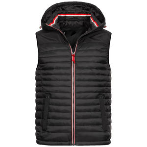 Nouvelle arrivée veste pour hommes imperméable avec col montant et fermeture éclair gilet sans manches bouffant - Product Image 5