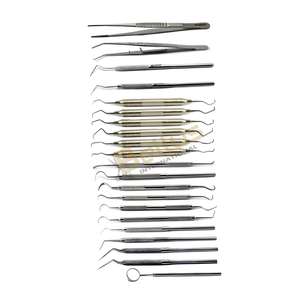 ชุดเครื่องมือผ่าตัดทั่วไปสำหรับทำฟันชุดเครื่องมือผ่าตัดทางปากแบบมืออาชีพทำจากสเตนเลสสตีลได้รับการรับรอง CE ISO - Product Image 1