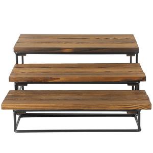 Elegantes bastidores grandes de madera natural y metal para pasteles, magdalenas y golosinas, perfectos para Decoración de cocina de granja rústica, tendencia - Product Image 2