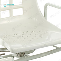MDK FB025 Chaise de douche et de bain moderne et légère, pivotante à 360°, avec dossier et accoudoirs réglables en largeur, aide au transfert sécurisé
