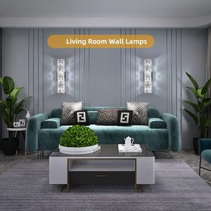 Thép không gỉ pha lê tường ánh sáng Chrome vàng hiện đại K9 pha lê đèn cho tường trang trí nội thất nhà tắm sang trọng pha lê Tường Đèn - Product Image 3