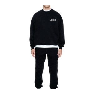 Venta al por mayor de algodón básico, sudadera de algodón mezclado para hombre, cuello redondo, manga larga, ropa de gimnasio, ropa de calle de moda de invierno y otoño - Product Image 1