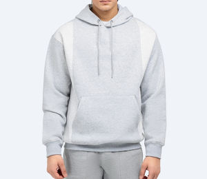 OEM Custom 100% Cotton Autumn Knitted 400g Eco-Friendly Pullover <b>Hoodie</b> with Custom Logo for <b>Men</b> Plus Size - Product Image 5