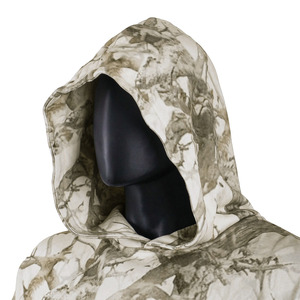 Sudadera con Capucha Extra Grande de Estilo Urbano Personalizada, con Estampado Completo Digital, Estilo Vintage, Sublimación, Cierre de Cremallera, Corte Cuadrado, Camuflaje, para Hombre - Product Image 2