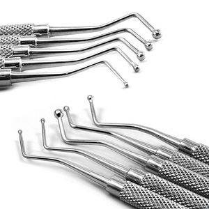 Juego de sondas de acero inoxidable para cirugía Dental, superventas, 5 uds., cuidado Dental, higiene bucal, examen de dientes, juego de sondas para dentistas, venta - Product Image 5