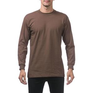 T-shirt de sport à manches longues pour homme de qualité supérieure, séchage rapide, en polyester et coton, vêtements décontractés, prix de gros, t-shirts à manches longues - Product Image 2