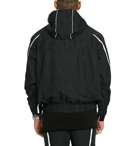 2025 Nueva fábrica al por mayor abrigo de plumón de Color sólido para hombre chaqueta cortavientos con capucha en lona para invierno - Product Image 2