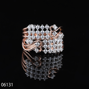 Anillo de Dedo Completo D'VINS JEWELS, Oro Rosa de 14K/18K, Diamante Cultivado en Laboratorio, Corte Brillante Redondo, Regalo de Compromiso/Boda para Mujer - Product Image 1