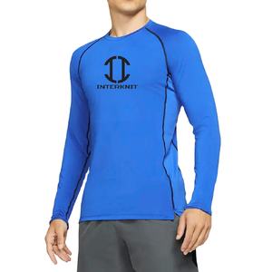 Chemises de sport pour hommes, respirantes, légères, extensibles, 92% polyester, 8% élasthanne, coupe ajustée, anti-irritation, compression - Product Image 1