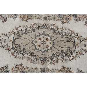 Turkish Accent Rug 3.7x6 ft, Vintage <b>Brown</b> Polka dot <b>Wool</b> Rug - Product Image 5
