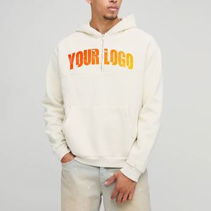 สเวตเชิ้ตมีฮู้ดแบบสวมหัวมีฮู้ด400แกรมสไตล์ฮิปฮอปผ้าฝ้าย100% โลโก้กำหนดเองได้ - Product Image 4