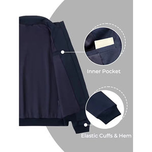 Uniformes Médicos Unisex, Chaqueta de Enfermería Cómoda con Cierre, Uniformes de Enfermería de Verano de Secado Rápido y Transpirables con Logotipo Personalizado - Product Image 3