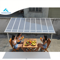 Pergola Bioclimatique en Polycarbonate à Prix d'Usine, Auvent de Terrasse en Aluminium pour Balcon, Abri Solaire pour Villa, Couverture de Patio