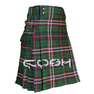 COSH KILTS Kilt à tartan national écossais vente en gros de la meilleure qualité de laine acrylique pour hommes Fournisseur de kilt à tartan écossais du Pakistan - Product Image 1