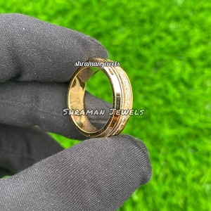 Iced Out 14K oro sólido Real Natural diamante canal conjunto único borde banda boda compromiso eternidad lujo fino parejas anillos - Product Image 1