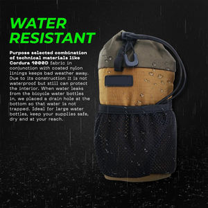 Sac de guidon de vélo vintage en polyester imperméable, <span class=keywords><strong>porte</strong></span>-bouteille d'eau, <span class=keywords><strong>porte</strong></span>-gobelet, rangement avant pour vélo, durable, réglable - Product Image 6