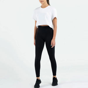 Nouveau design couleur unie à manches courtes col rond femmes t-shirts surdimensionnés meilleure qualité pull décontracté grande taille t-shirt pour les femmes - Product Image 3