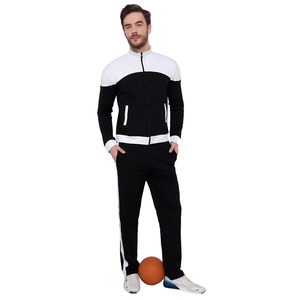 2025 qualité personnalisé sublimé noir blanc hommes survêtement XL Jogging Sportswear Plus bonne qualité survêtement formation unisexe - Product Image 6