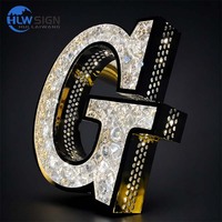 Lettres lumineuses LED Starlight en or, garantie de deux ans, directement de l'usine