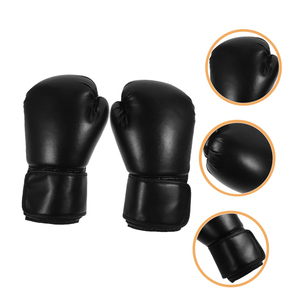 2024 nouveautés Logo personnalisé gants de boxe en cuir professionnels séchage rapide léger conception antidérapante pour Kick Boxing - Product Image 3