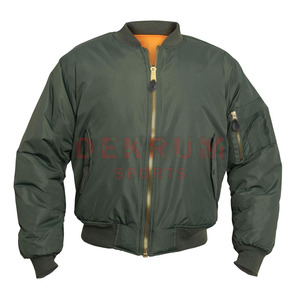 Custom Winter Men's Bomber <b>Jacket</b> with Stand Collar and Front Logo Eco-Friendly & Breathable Wholesale New Design - Product Image 2