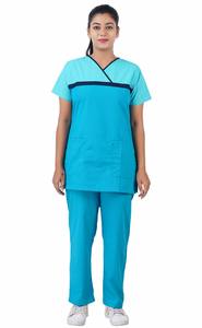 2023 diseño barato profesional ajustado médico para mujer diseño elegante uniforme de enfermera Azul Real - Product Image 3