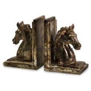 Design élégant en marbre vert Organisateurs de bureau Accents décoratifs de table de bureau Serre-livres de table au prix de gros - Product Image 5