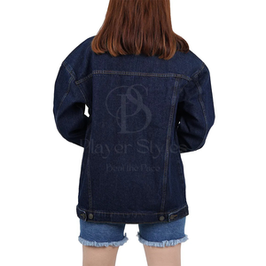Haute qualité femmes XL Slim Fit matelassé peau de mouton Denim veste personnalisable broderie impression solide coton cristal bouton - Product Image 2