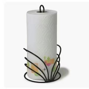 Design à la mode fer métal noir porte-serviettes pour la maison cuisine décoration de table debout support de papier de soie - Product Image 3