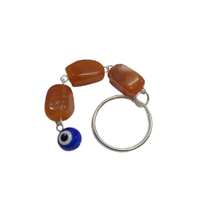 Porte-clés en cristal de haute qualité, cube œil porte-bonheur en cornaline rouge, porte-clés en pierre naturelle, cadeaux pour femmes, vente en gros - Product Image 4