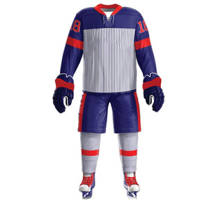 Uniforme de Hockey sur glace professionnel de haute qualité nouvelle conception ensembles de vêtements de sport grande taille 100% Polyester écologique personnalisable - Product Image 1