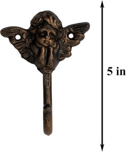 Crochet simple fixé au mur de décor à la maison de fonte avec la conception unique (petit angle) - Product Image 5